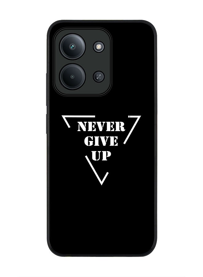 Stylizedd For Xiaomi Redmi 15C 4G Case,Slim fit Camera Protection, Shockproof Thin Phone cover  - Never give up - Image 1